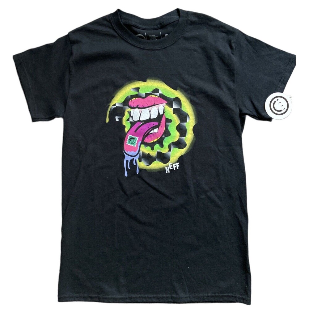 Men's Small NEFF T-Shirt Neff Stamp on Tongue NEW Adult Tee